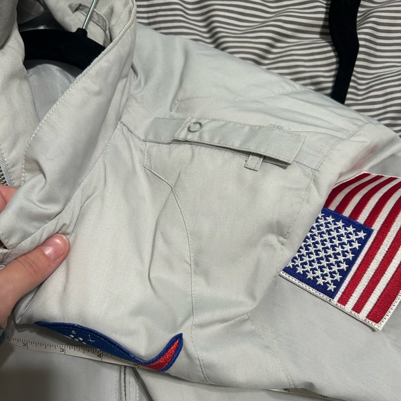 NASA Men’s Gray Bomber Jacket, Small - Picture 11 of 13